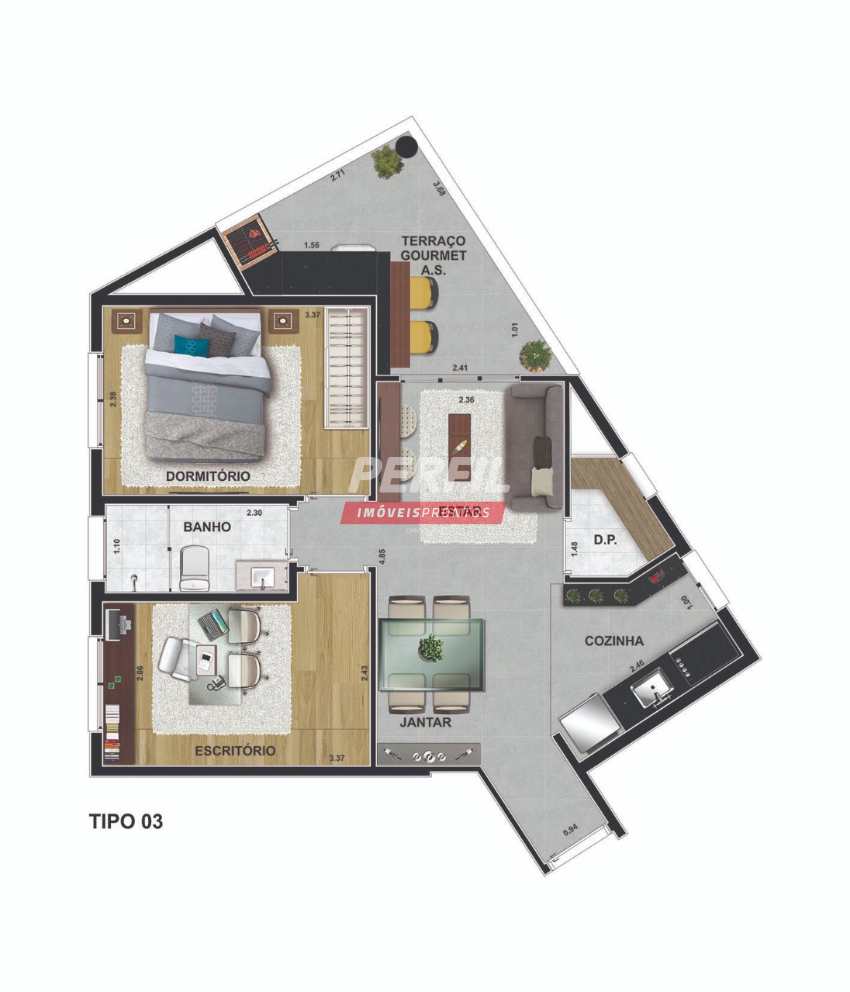 Imagem Apartamento com 2 Quartos à Venda, 48 m²em Quitaúna - Osasco