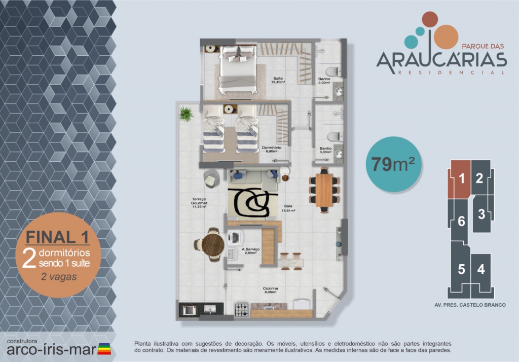 Imagem Apartamento com 2 Quartos à Venda, 86 m²em Real - Praia Grande Imagem Apartamento com 2 Quartos à Venda, 86 m²em Real - Praia Grande