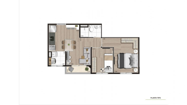 Imagem Apartamento com 2 Quartos à Venda, 37 m² em Jardim Planalto - São Paulo