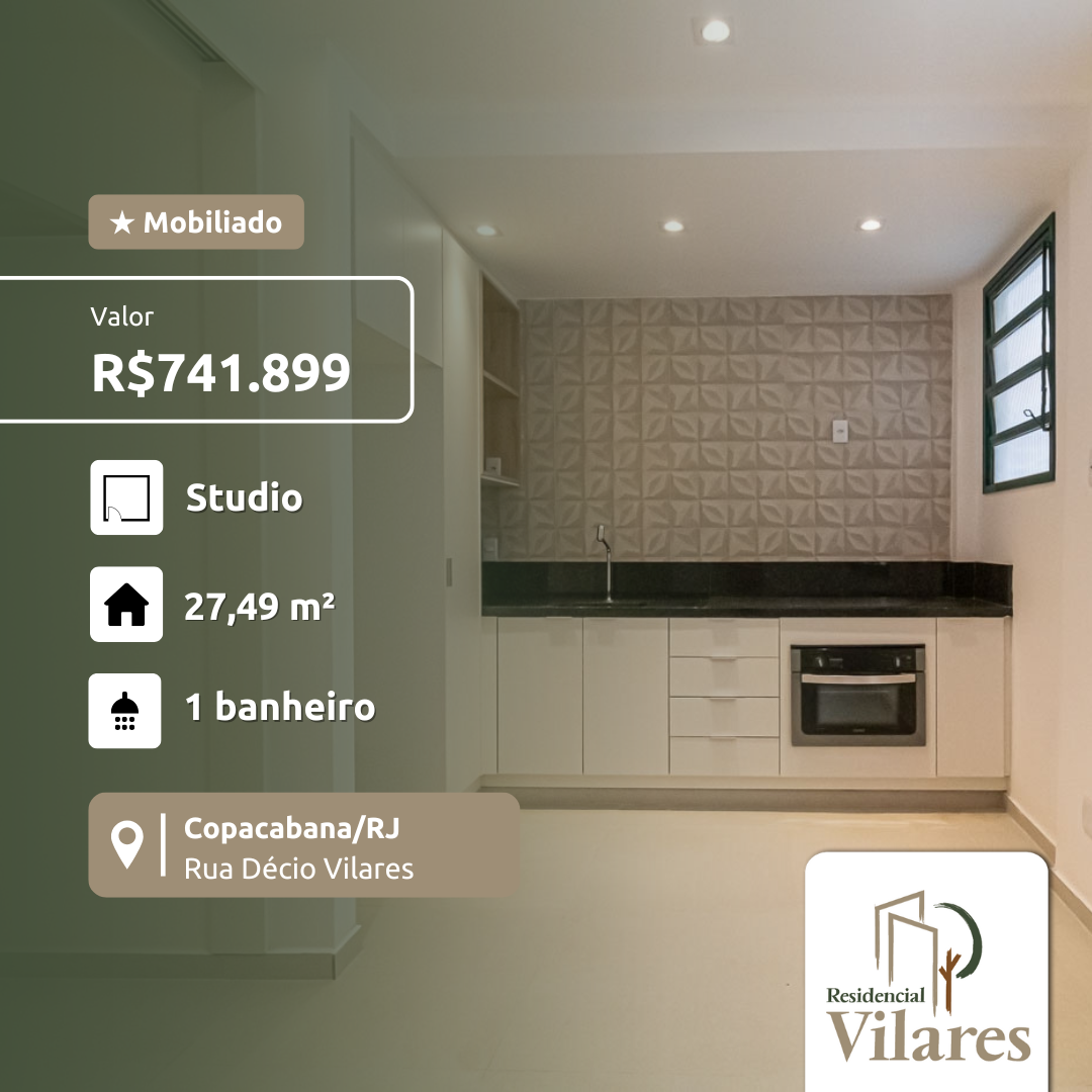 Imagem Apartamento com 1 Quarto à Venda, 33 m²em Copacabana - Rio de Janeiro Imagem Apartamento com 1 Quarto à Venda, 33 m²em Copacabana - Rio de Janeiro