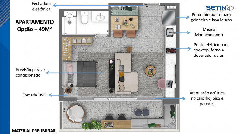 Imagem Apartamento com 2 Quartos à Venda, 63 m² em República - São Paulo Imagem Apartamento com 2 Quartos à Venda, 63 m² em República - São Paulo