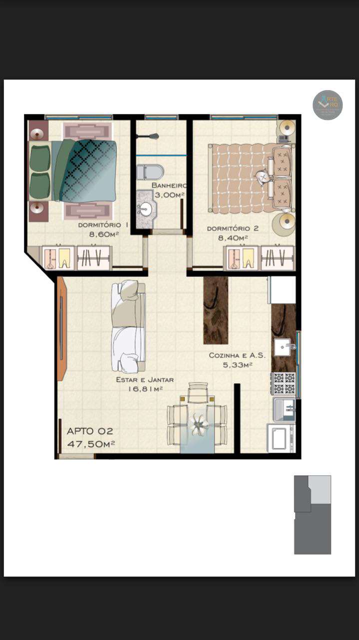 Imagem Apartamento com 2 Quartos à Venda, 51 m² em Ingleses Do Rio Vermelho - Florianópolis