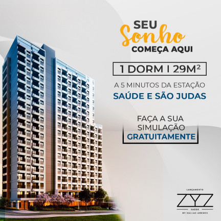 Imagem Apartamento com 1 Quarto à Venda, 29 m² em São Judas - São Paulo Imagem Apartamento com 1 Quarto à Venda, 29 m² em São Judas - São Paulo