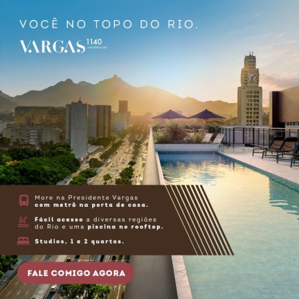 Imagem Apartamento com 2 Quartos à Venda, 52 m² em Centro - Rio de Janeiro