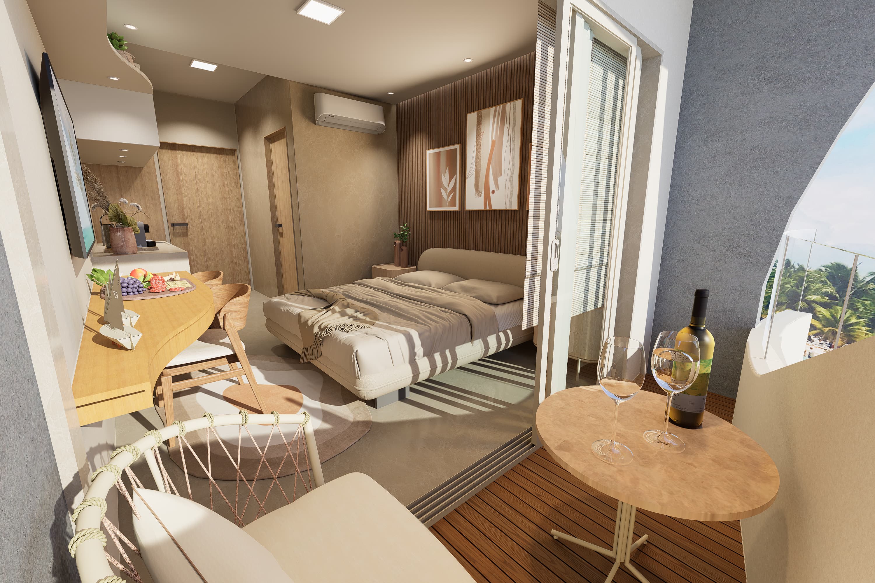 Imagem Flat com 1 Quarto à Venda, 22 m² em Centro - Tamandaré