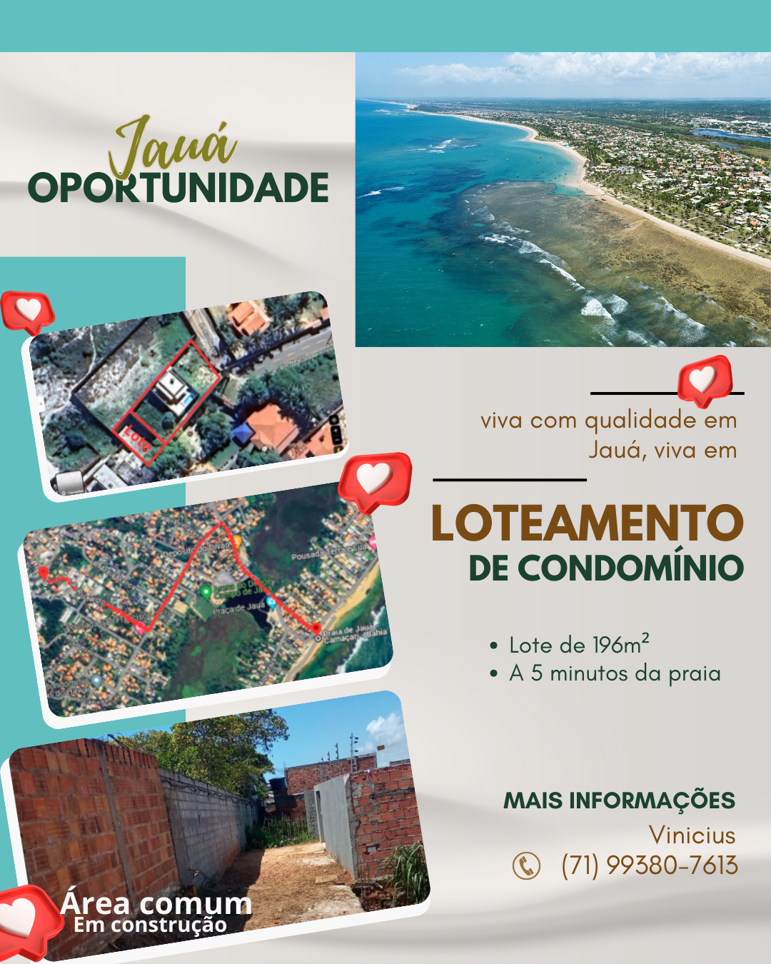 Imagem Terreno à Venda, 196 m²em Jauá (Abrantes) - Camaçari Imagem Terreno à Venda, 196 m²em Jauá (Abrantes) - Camaçari