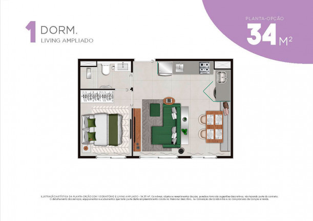 Imagem Apartamento com 2 Quartos à Venda, 49 m² em Santo Amaro - São Paulo