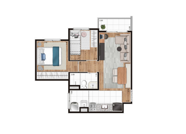 Imagem Apartamento com 2 Quartos à Venda,  em Água Funda - São Paulo