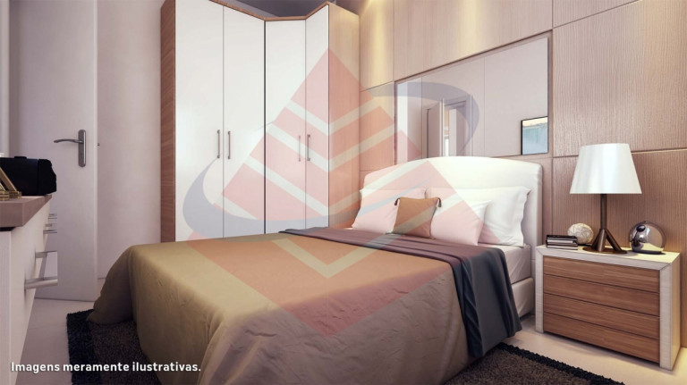 Imagem Apartamento com 2 Quartos à Venda, 46 m² em Parque São Vicente - São Vicente