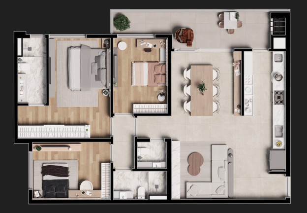 Imagem Apartamento com 3 Quartos à Venda, em Vila Izabel - Curitiba Imagem Apartamento com 3 Quartos à Venda, em Vila Izabel - Curitiba