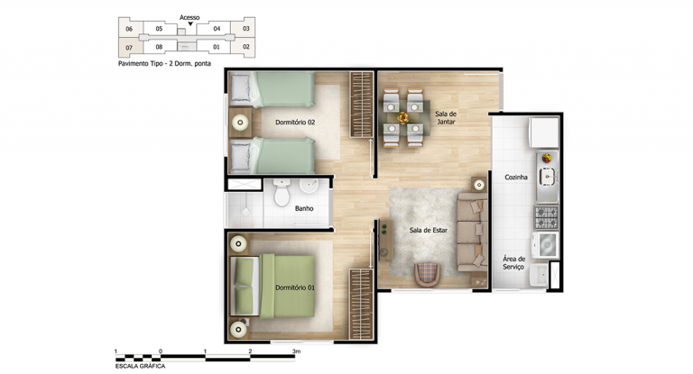 Imagem Apartamento com 2 Quartos à Venda, 42 m² em Jardim São Savério - São Paulo