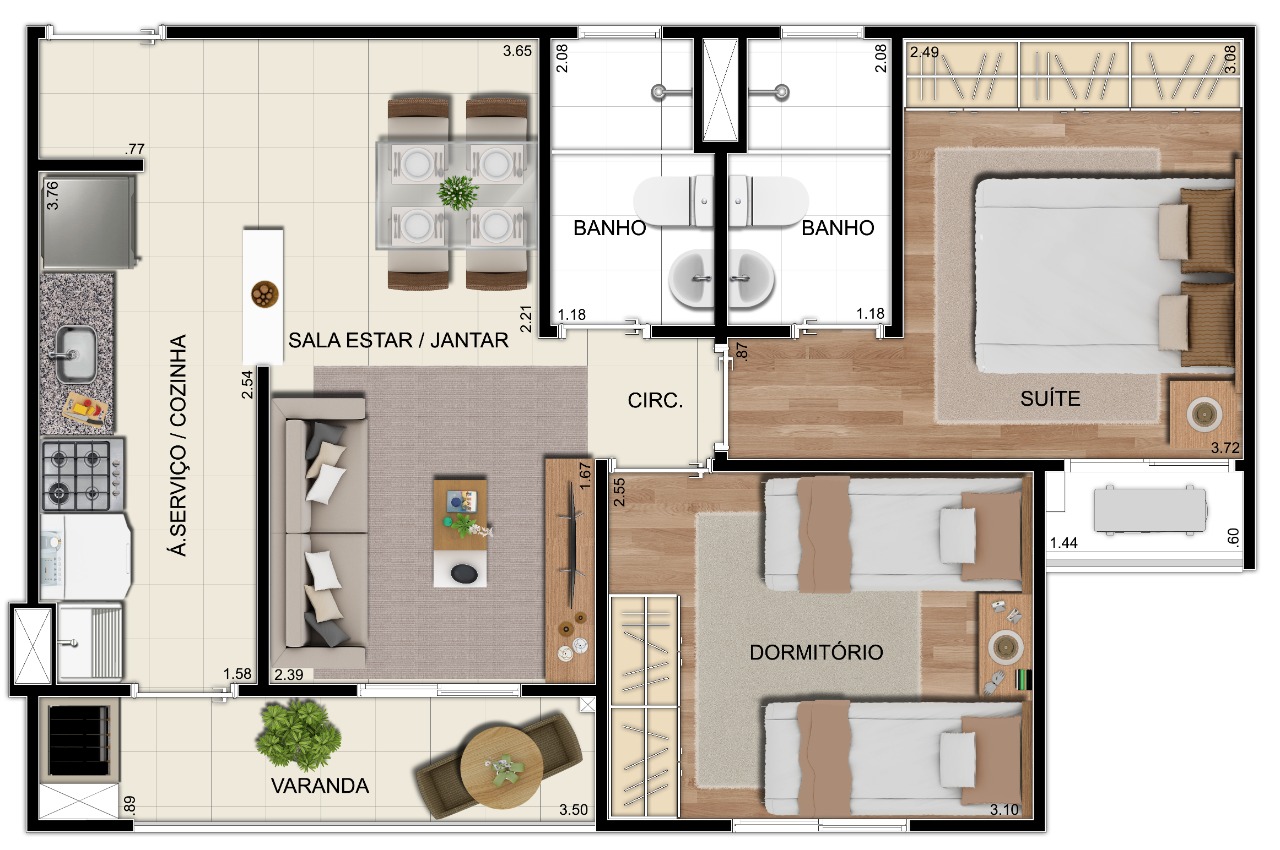 Imagem Apartamento com 2 Quartos à Venda, 51 m²em Cidade Nova - Manaus Imagem Apartamento com 2 Quartos à Venda, 51 m²em Cidade Nova - Manaus