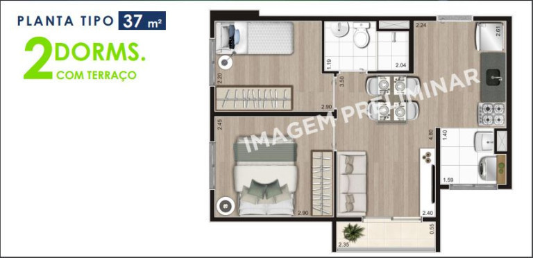 Imagem Apartamento com 2 Quartos à Venda,  em Vila Jaraguá - São Paulo