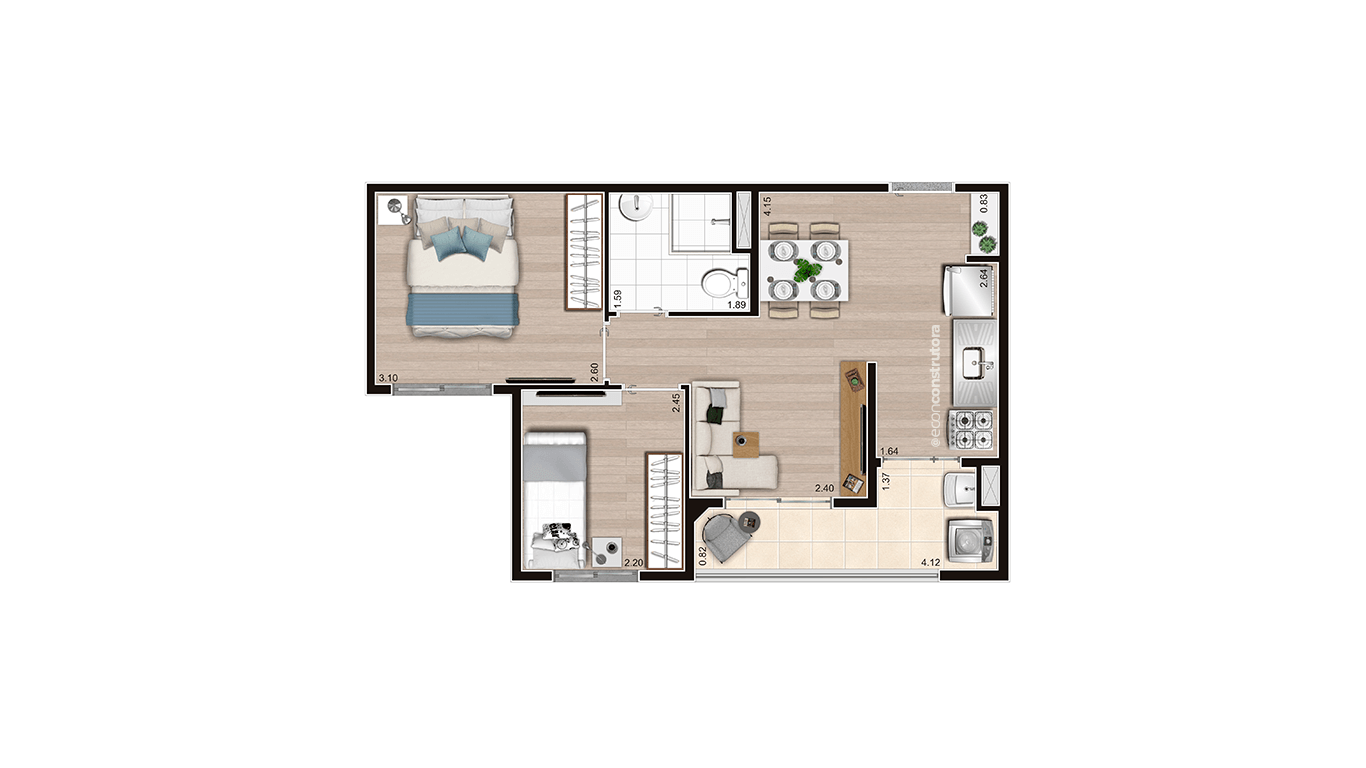 Imagem Apartamento com 2 Quartos à Venda, 50 m² em Parque Vitória - São Paulo