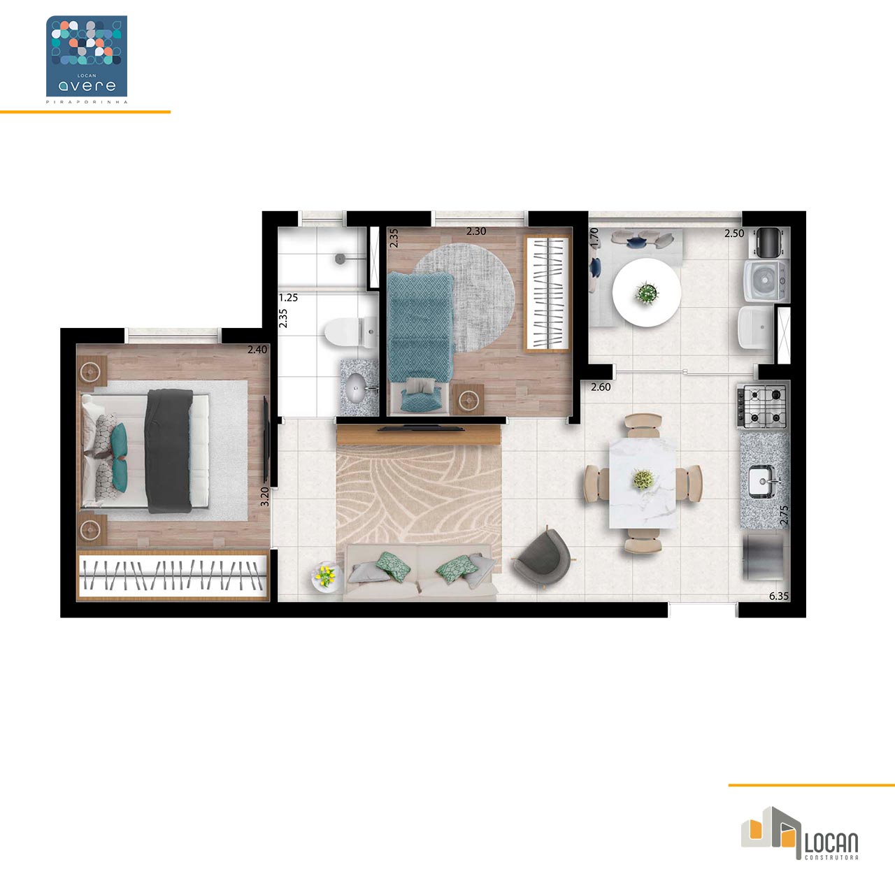 Imagem Apartamento com 2 Quartos à Venda, 43 m² em Piraporinha - Diadema