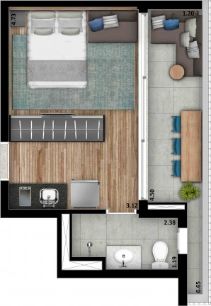 Imagem Apartamento à Venda, 26 m² em Perdizes - São Paulo