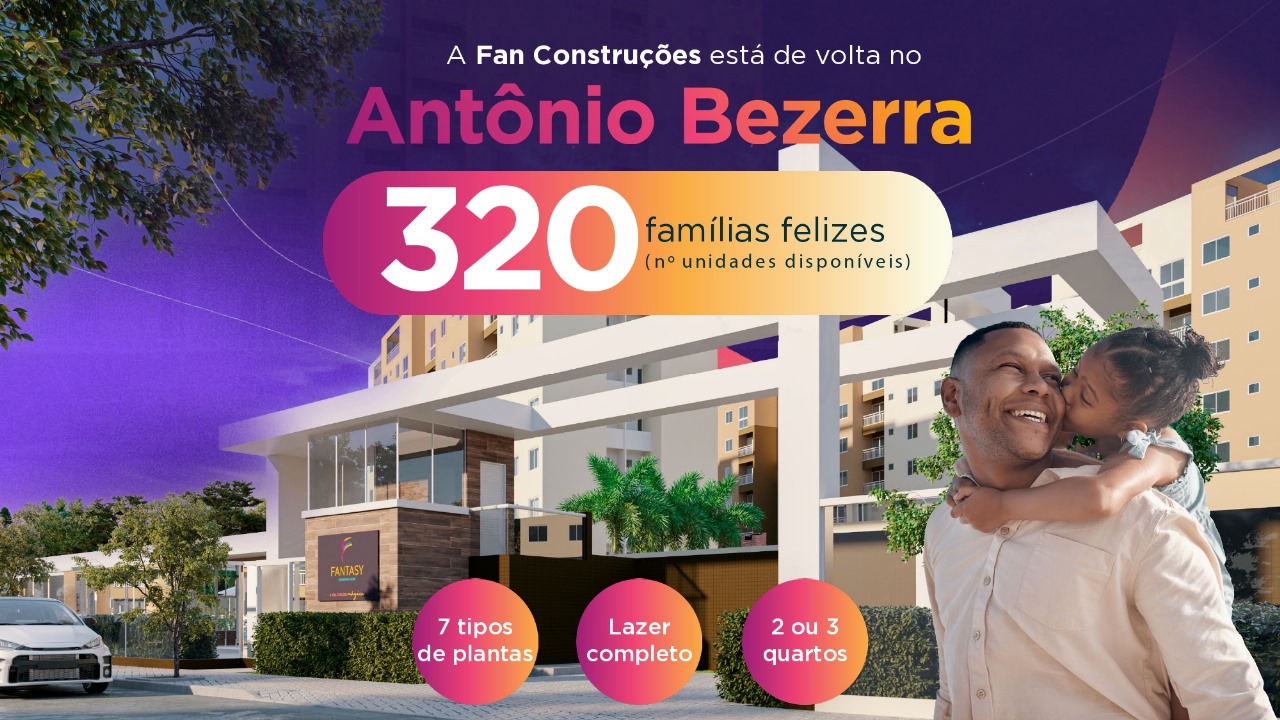 Apartamento com 2 Quartos à Venda, 45 m²em Antônio Bezerra - Fortaleza