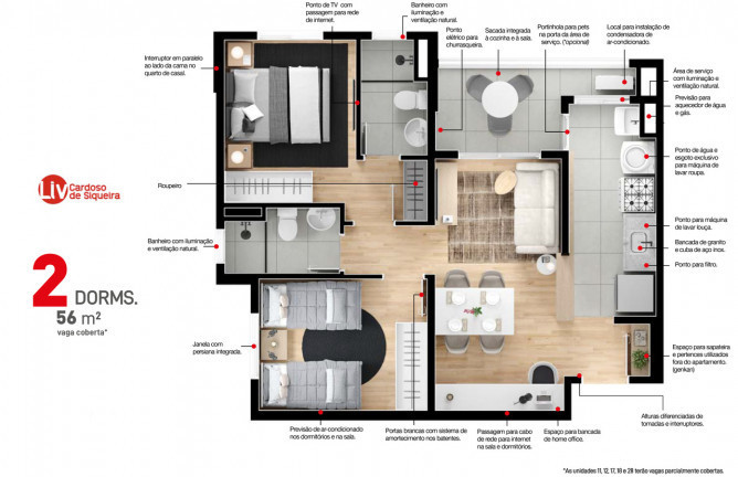 Imagem Apartamento com 2 Quartos à Venda, 56 m² em Vila Oliveira - Mogi das Cruzes