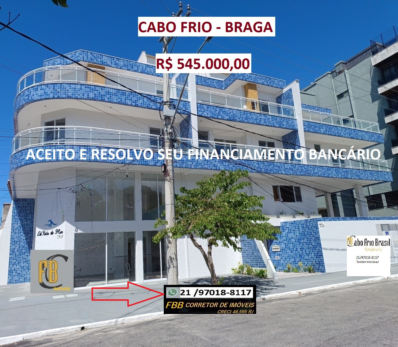 Imagem Apartamento com 1 Quarto à Venda, 96 m² em Braga - Cabo Frio Imagem Apartamento com 1 Quarto à Venda, 96 m² em Braga - Cabo Frio