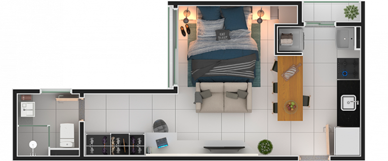 Imagem Studio com 1 Quarto à Venda, 29 m² em Vila Oliveira - Mogi das Cruzes Imagem Studio com 1 Quarto à Venda, 29 m² em Vila Oliveira - Mogi das Cruzes