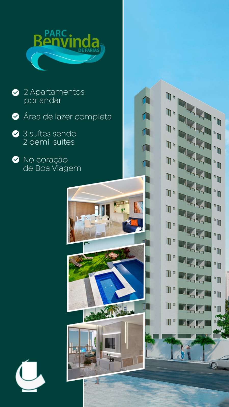 Apartamento com 3 Quartos à Venda, 63 m²em Boa Viagem - Recife