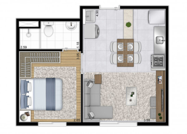 Imagem Apartamento com 1 Quarto à Venda, 31 m² em Parque Maria Helena - São Paulo Imagem Apartamento com 1 Quarto à Venda, 31 m² em Parque Maria Helena - São Paulo