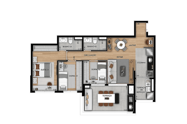 Imagem Apartamento com 3 Quartos à Venda, 70 m² em Vila Guilhermina - São Paulo Imagem Apartamento com 3 Quartos à Venda, 70 m² em Vila Guilhermina - São Paulo
