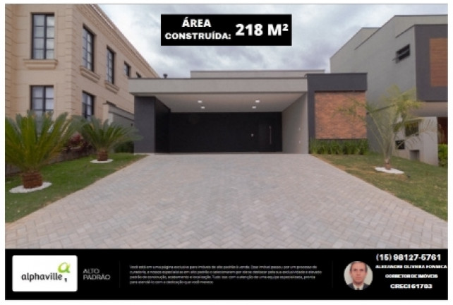 Imagem Casa de Condomínio com 3 Quartos à Venda, 218 m² em Alphaville Nova Esplanada - Votorantim Imagem Casa de Condomínio com 3 Quartos à Venda, 218 m² em Alphaville Nova Esplanada - Votorantim