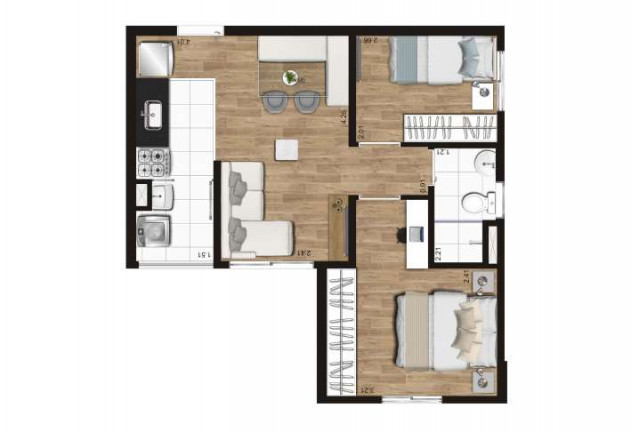 Imagem Apartamento com 2 Quartos à Venda, 40 m² em Vila Marari - São Paulo