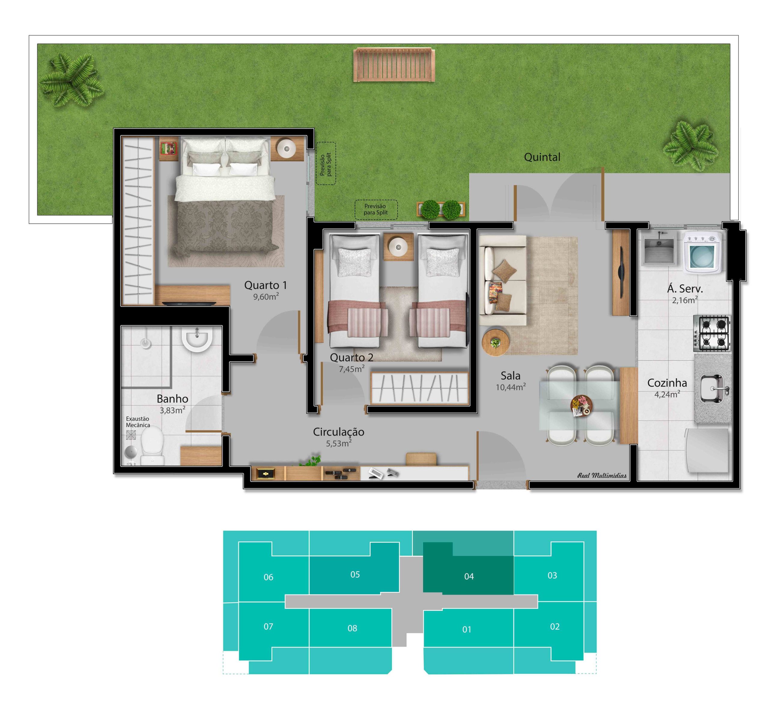 Imagem Apartamento com 2 Quartos à Venda, 48 m² em Santa Paula II - Vila Velha