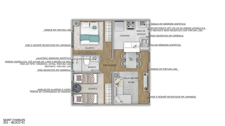 Imagem Apartamento com 2 Quartos à Venda, 40 m²em Chácara Estela - Santana de Parnaíba