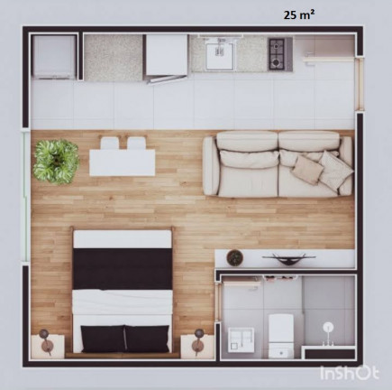 Imagem Studio com 1 Quarto à Venda, 28 m²em Centro - Mogi das Cruzes