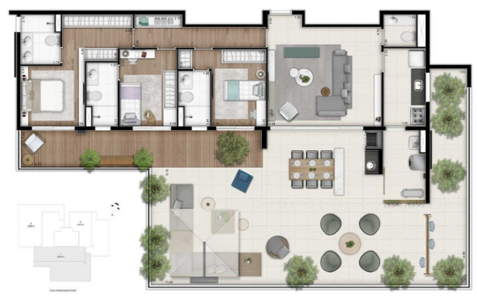 Imagem Apartamento com 3 Quartos à Venda,  em Bosque da Saúde - São Paulo