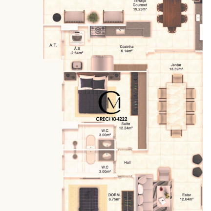 Imagem Apartamento com 2 Quartos à Venda,  em Guilhermina - Praia Grande