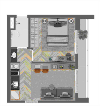Imagem Apartamento com 1 Quarto à Venda, 31 m² em Jardim das Acácias - São Paulo Imagem Apartamento com 1 Quarto à Venda, 31 m² em Jardim das Acácias - São Paulo