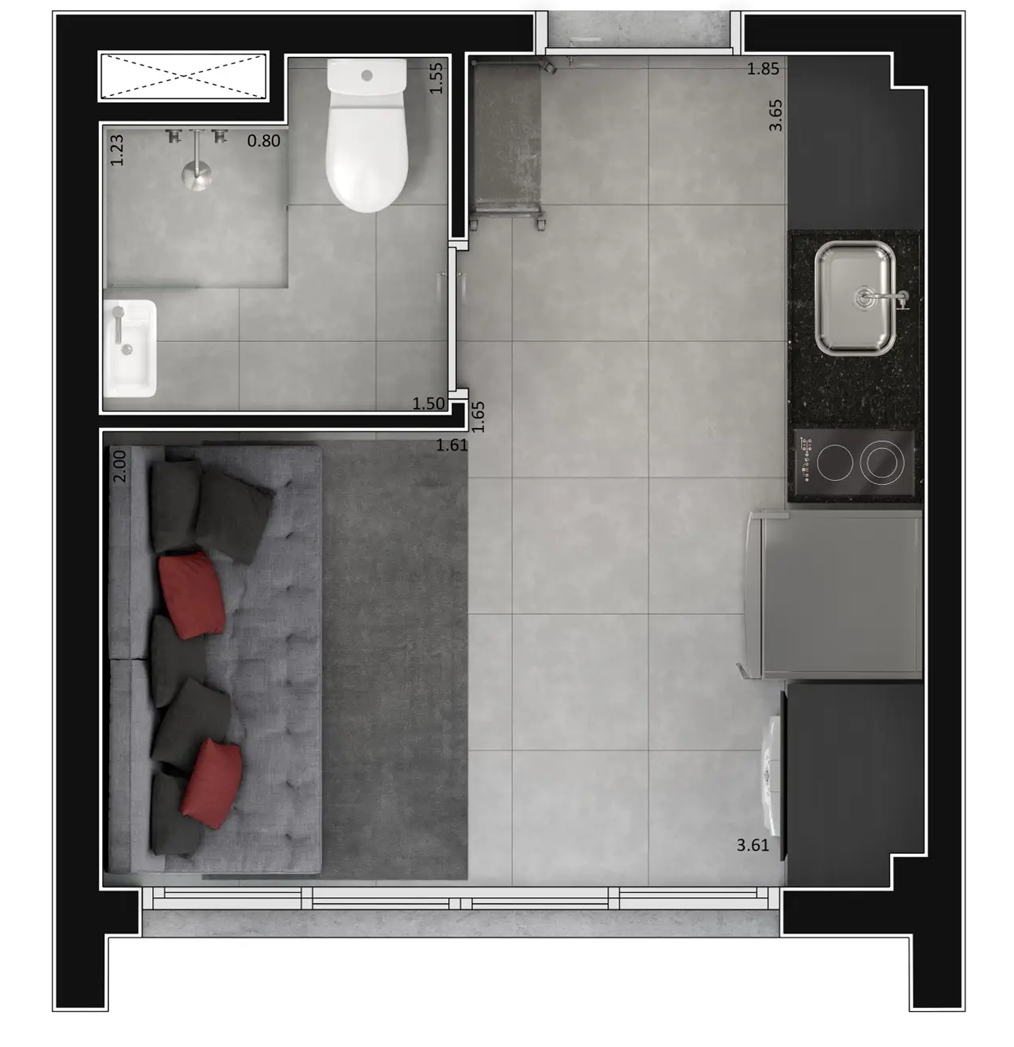 Imagem Studio com 1 Quarto à Venda, 22 m² em Bela Vista - São Paulo