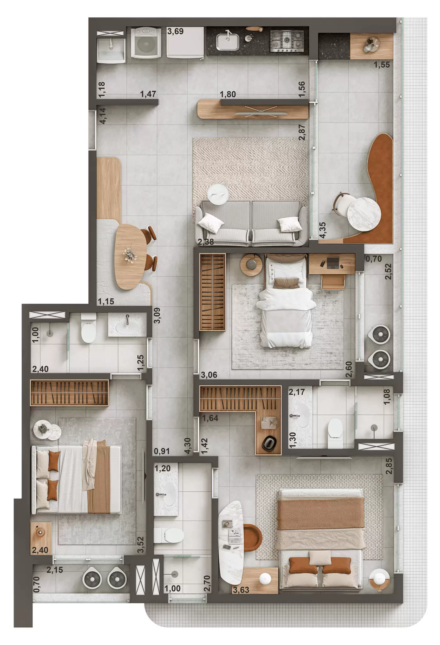 Imagem Apartamento com 1 Quarto à Venda, 42 m² em Aldeota - Fortaleza Imagem Apartamento com 1 Quarto à Venda, 42 m² em Aldeota - Fortaleza