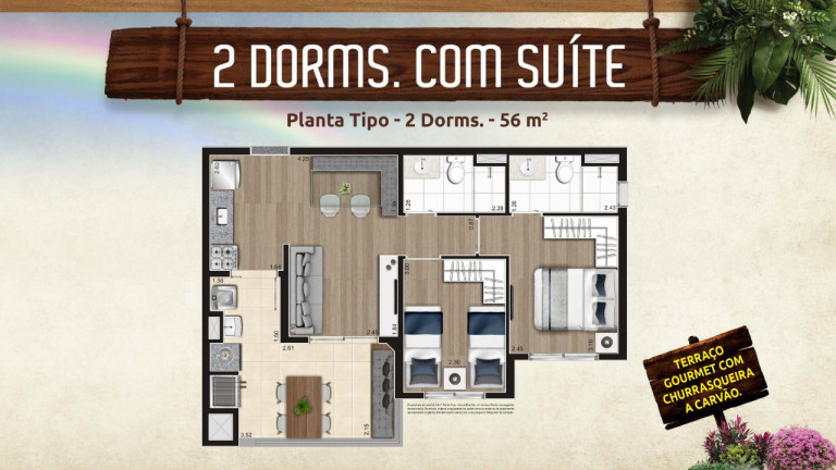 Imagem Apartamento com 2 Quartos à Venda, 56 m² em Vila Maria - São Paulo