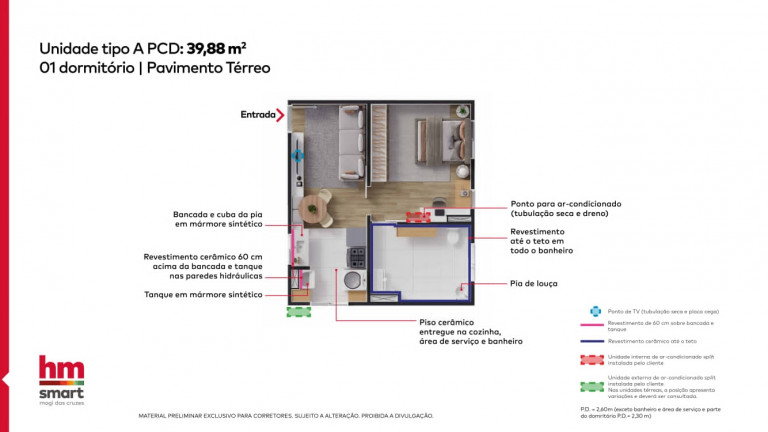 Imagem Apartamento com 2 Quartos à Venda, 39 m² em Porteira Preta - Mogi das Cruzes