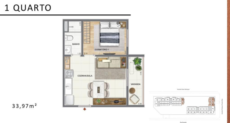 Imagem Apartamento com 1 Quarto à Venda, 35 m² em Santo Cristo - Rio de Janeiro
