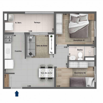 Imagem Apartamento com 2 Quartos à Venda, 40 m² em Jaguaré - São Paulo Imagem Apartamento com 2 Quartos à Venda, 40 m² em Jaguaré - São Paulo