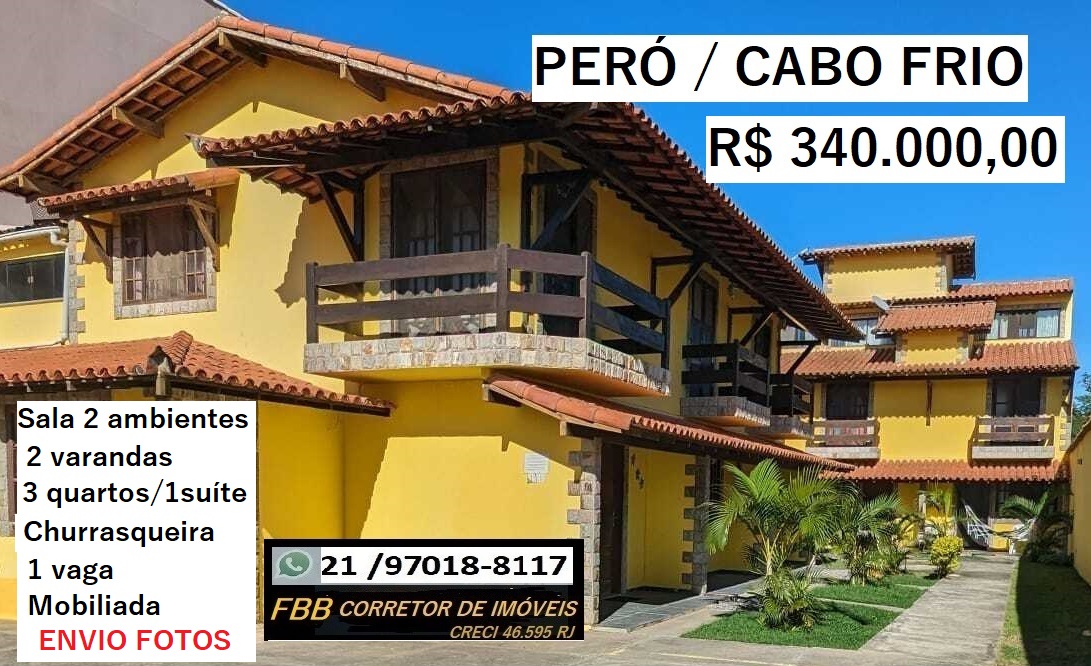 Imagem Casa de Condomínio com 3 Quartos à Venda, 100 m² em Peró - Cabo Frio Imagem Casa de Condomínio com 3 Quartos à Venda, 100 m² em Peró - Cabo Frio