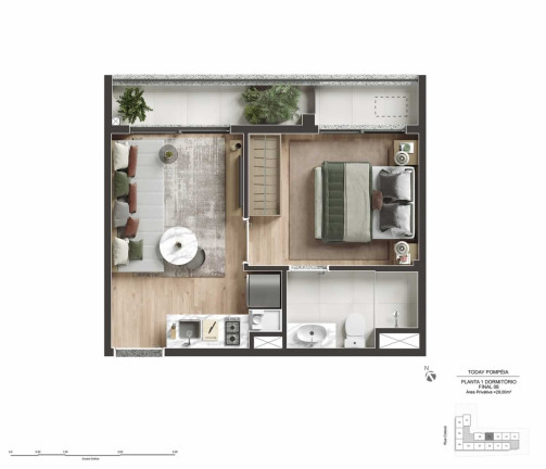 Imagem Apartamento com 2 Quartos à Venda, 29 m²em Perdizes - São Paulo Imagem Apartamento com 2 Quartos à Venda, 29 m²em Perdizes - São Paulo