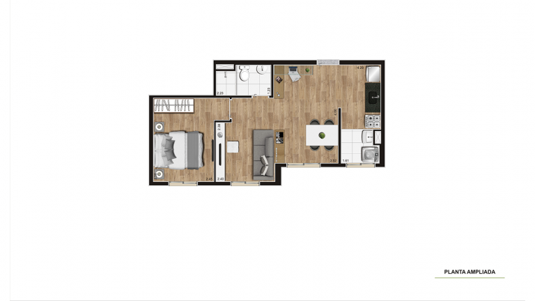 Imagem Apartamento com 2 Quartos à Venda, 41 m² em Parque Arariba - São Paulo