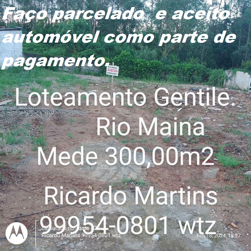 Terreno à Venda, 300 m²em Rio Maina - Criciúma