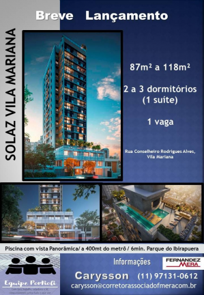Imagem Apartamento com 2 Quartos à Venda, 116 m² em Vila Mariana - São Paulo Imagem Apartamento com 2 Quartos à Venda, 116 m² em Vila Mariana - São Paulo
