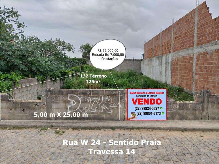 Imagem Terreno à Venda, 125 m² em Lagomar - Macaé Imagem Terreno à Venda, 125 m² em Lagomar - Macaé