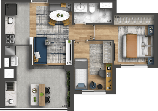 Imagem Apartamento com 2 Quartos à Venda, em Vila Firmiano Pinto - São Paulo Imagem Apartamento com 2 Quartos à Venda, em Vila Firmiano Pinto - São Paulo