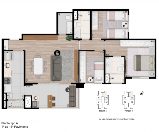 Imagem Apartamento com 3 Quartos à Venda, 90 m² em Cézar de Souza - Mogi das Cruzes Imagem Apartamento com 3 Quartos à Venda, 90 m² em Cézar de Souza - Mogi das Cruzes