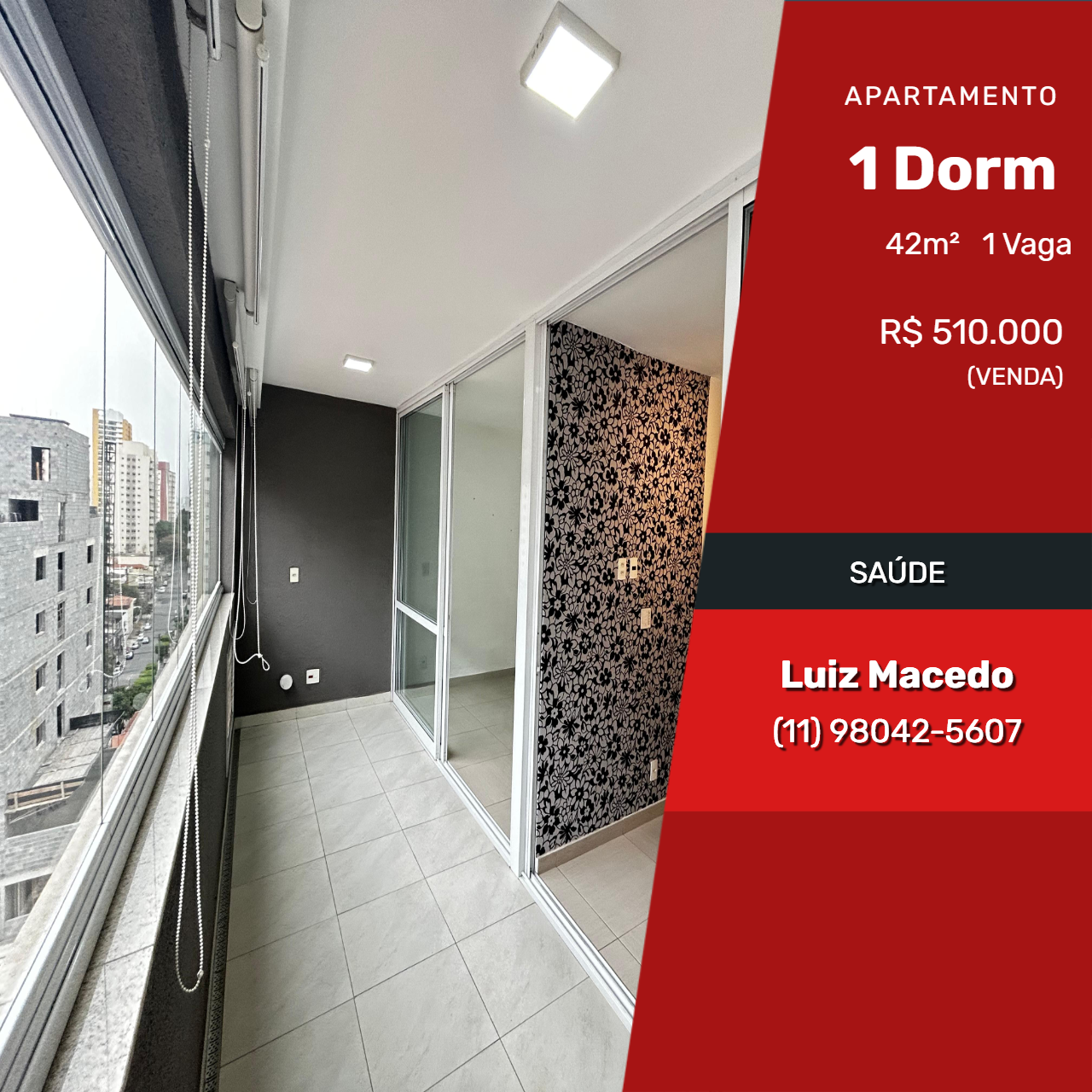 Imagem Apartamento com 1 Quarto à Venda, 42 m² em Saúde - São Paulo